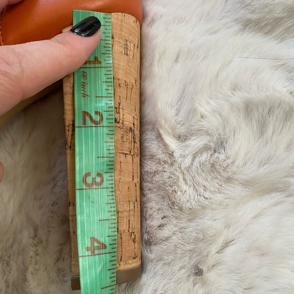 Michael Kors Mercer Coro Platform Leather sandal heels size 7 - Picture 5 of 7